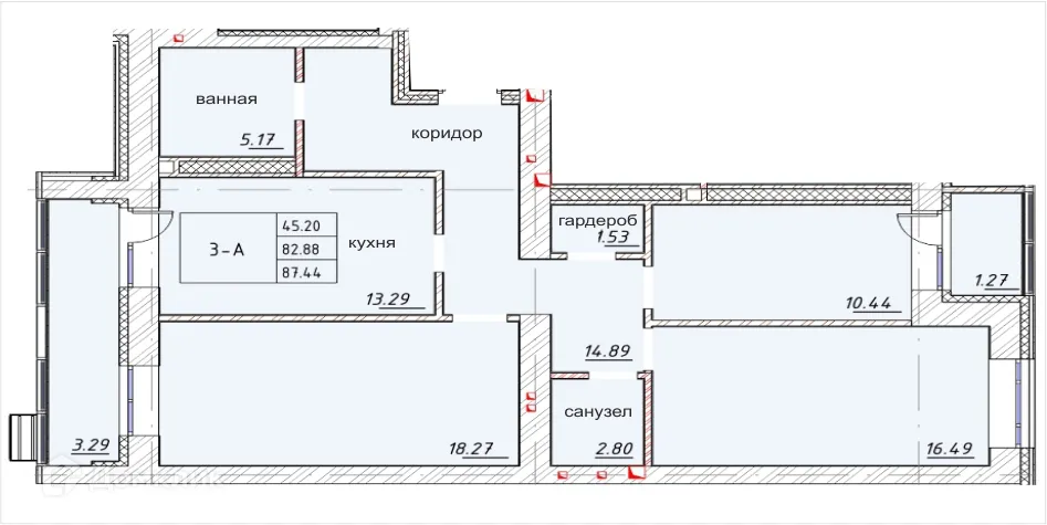 Фото квартиры в ЖК "Ометьевский Парк"