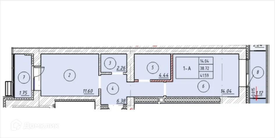 Фото квартиры в ЖК "Ометьевский Парк"