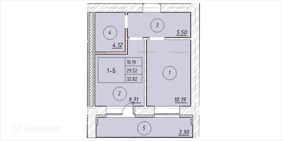 Фото квартиры в ЖК "Ометьевский Парк"