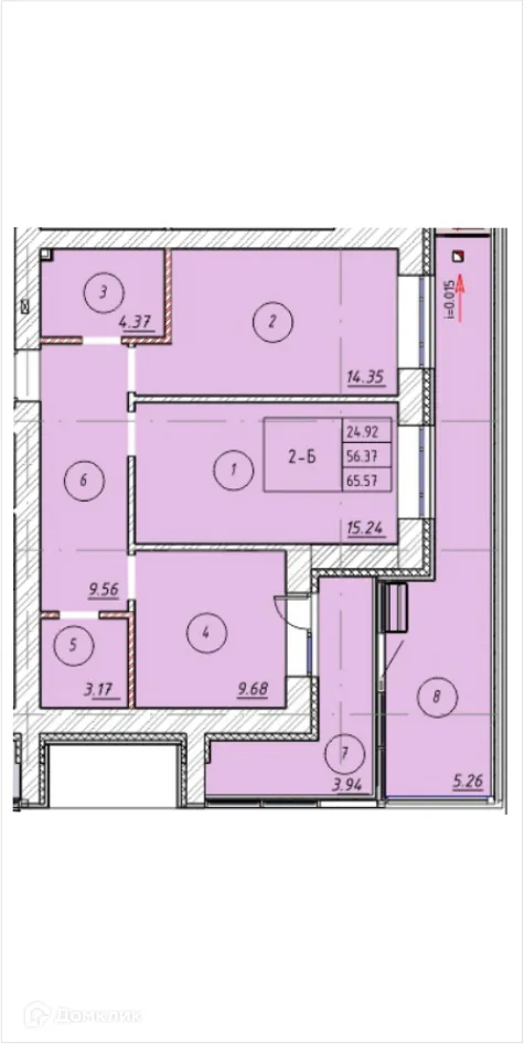 Фото квартиры в ЖК "Ометьевский Парк"