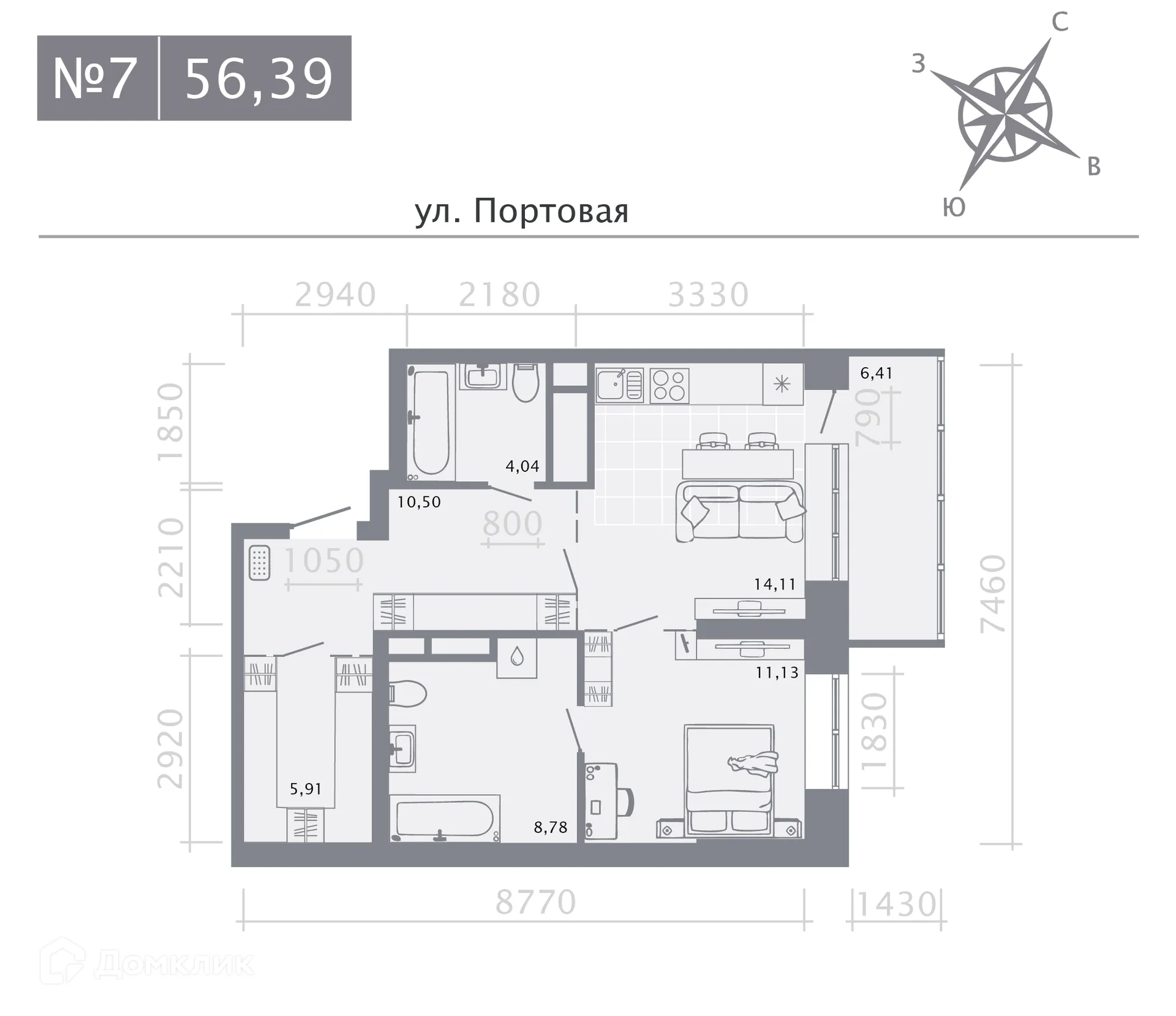 Фото квартиры в ЖК Риваят