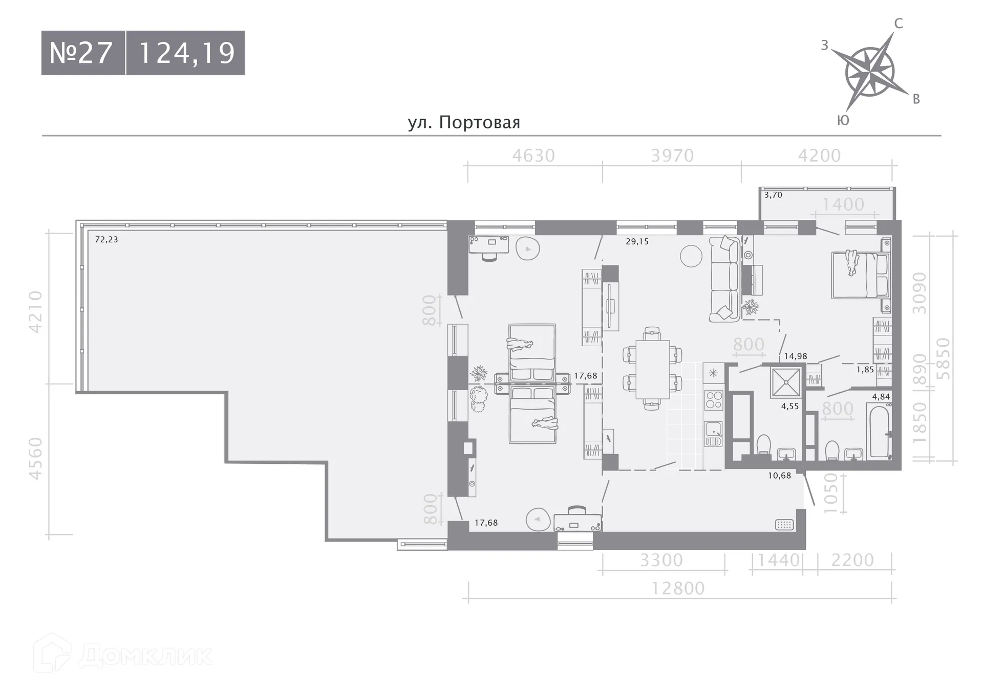 Фото квартиры в ЖК Риваят