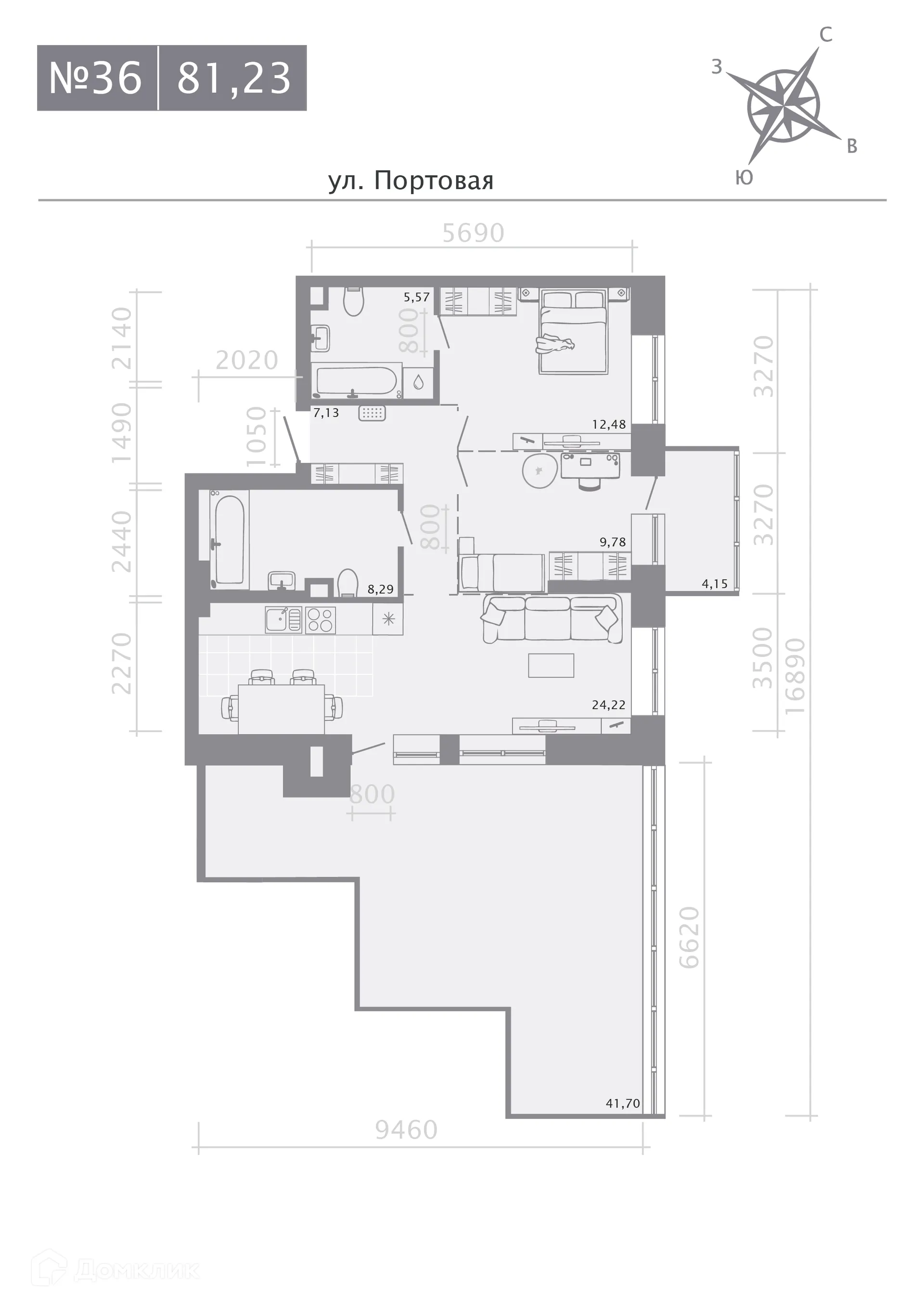 Фото квартиры в ЖК Риваят