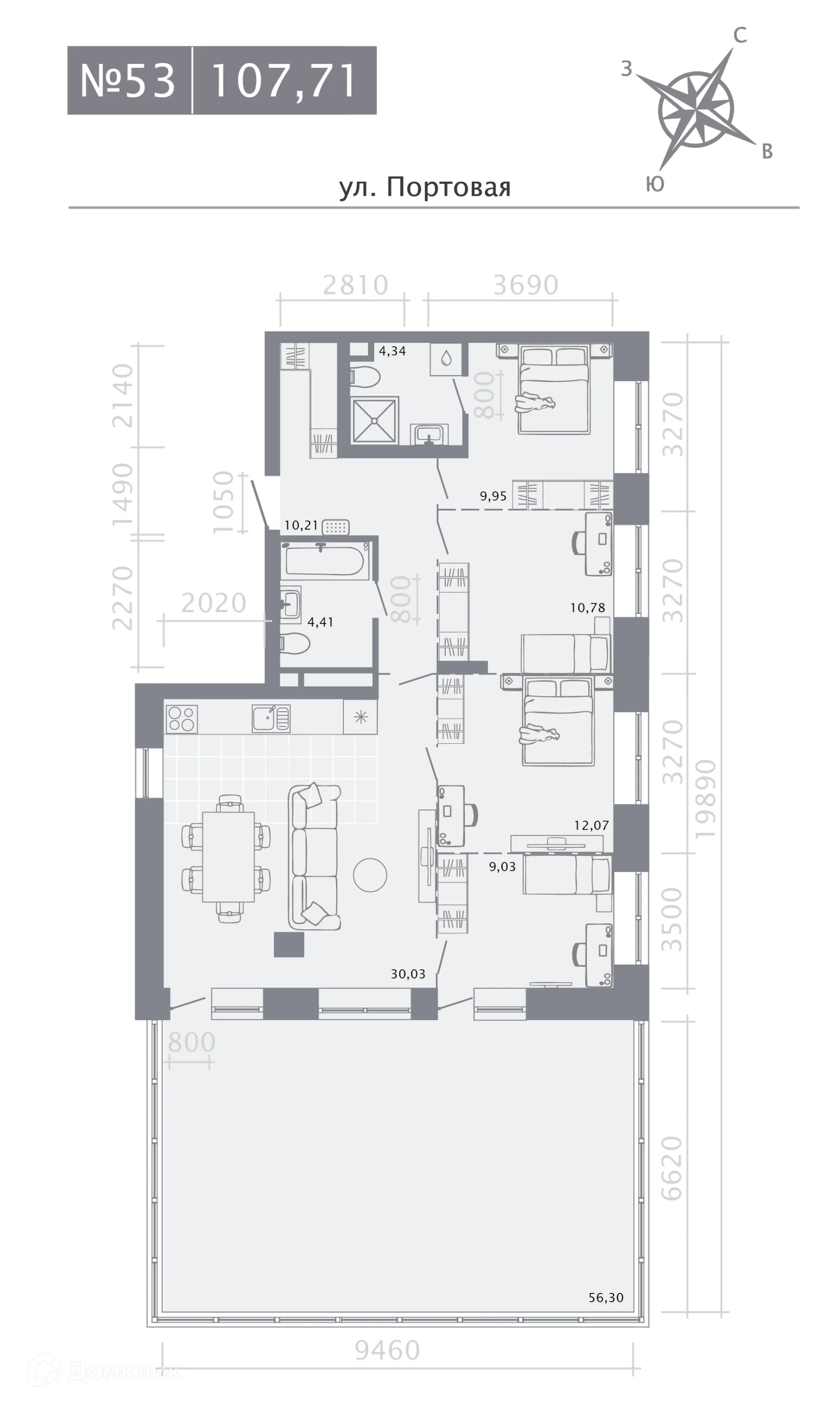 Фото квартиры в ЖК Риваят