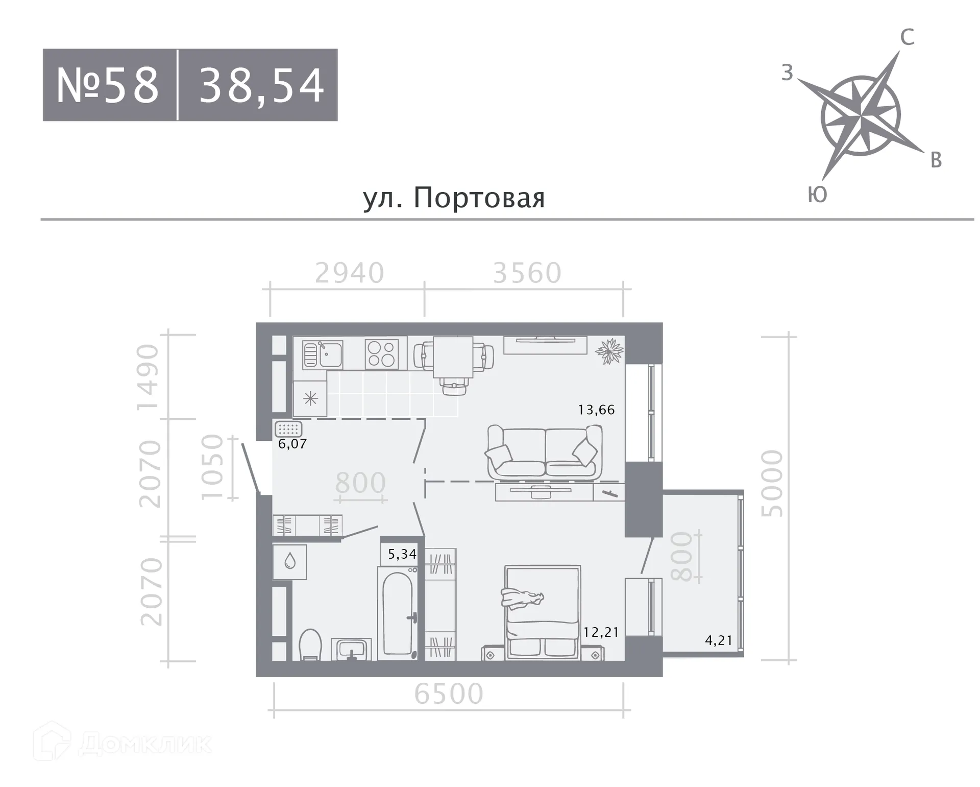 Фото квартиры в ЖК Риваят