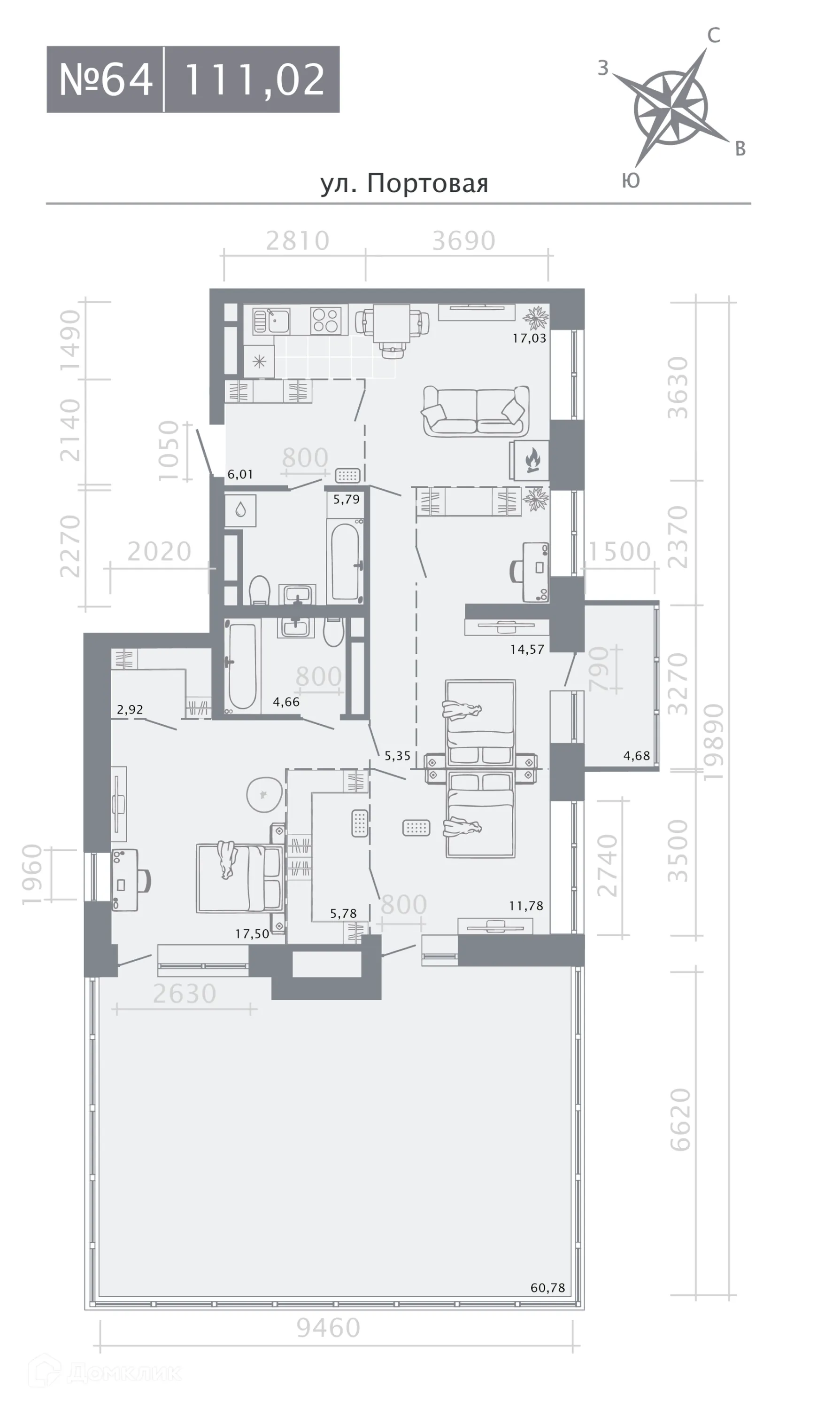 Фото квартиры в ЖК Риваят