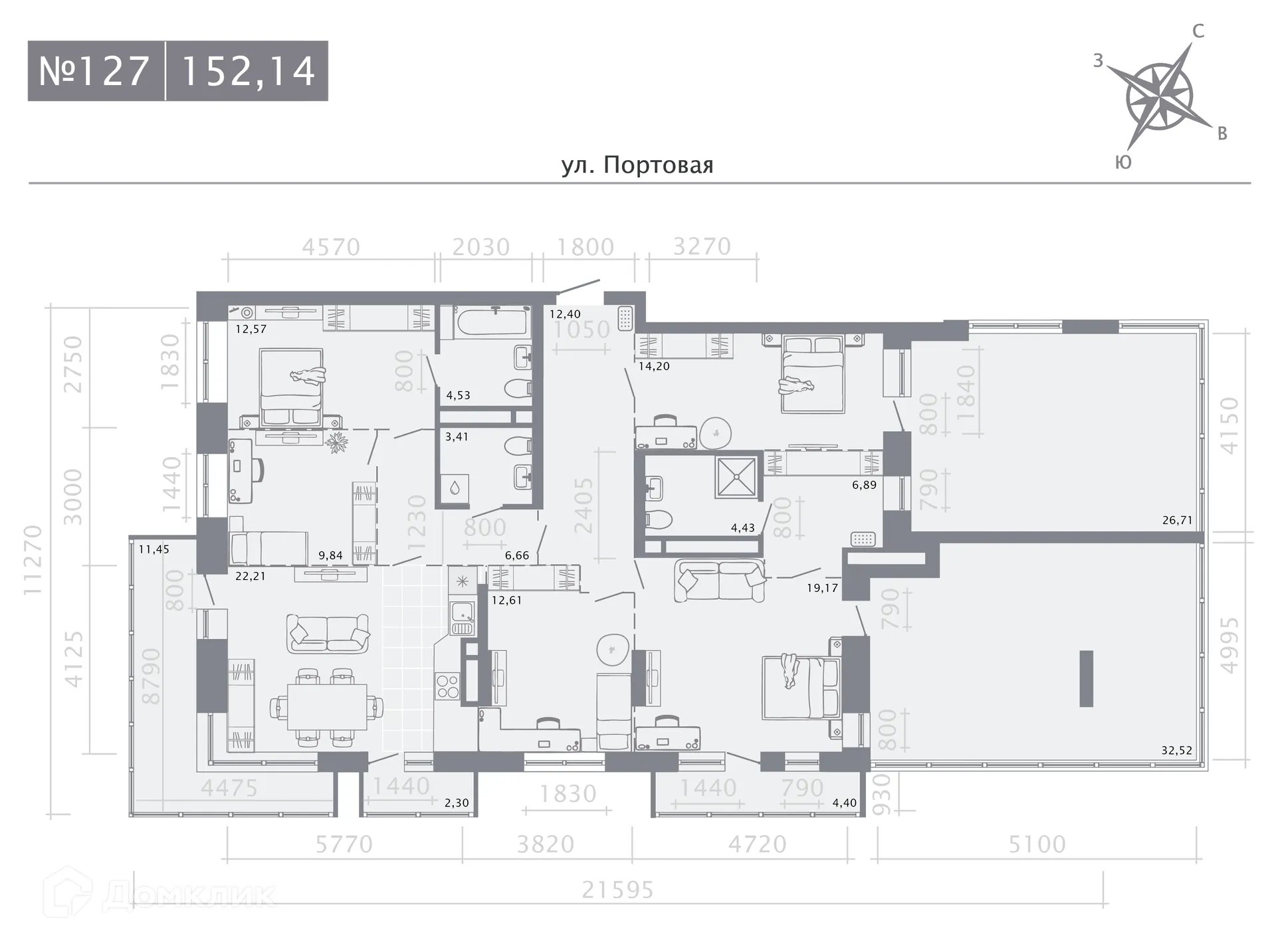 Фото квартиры в ЖК Риваят