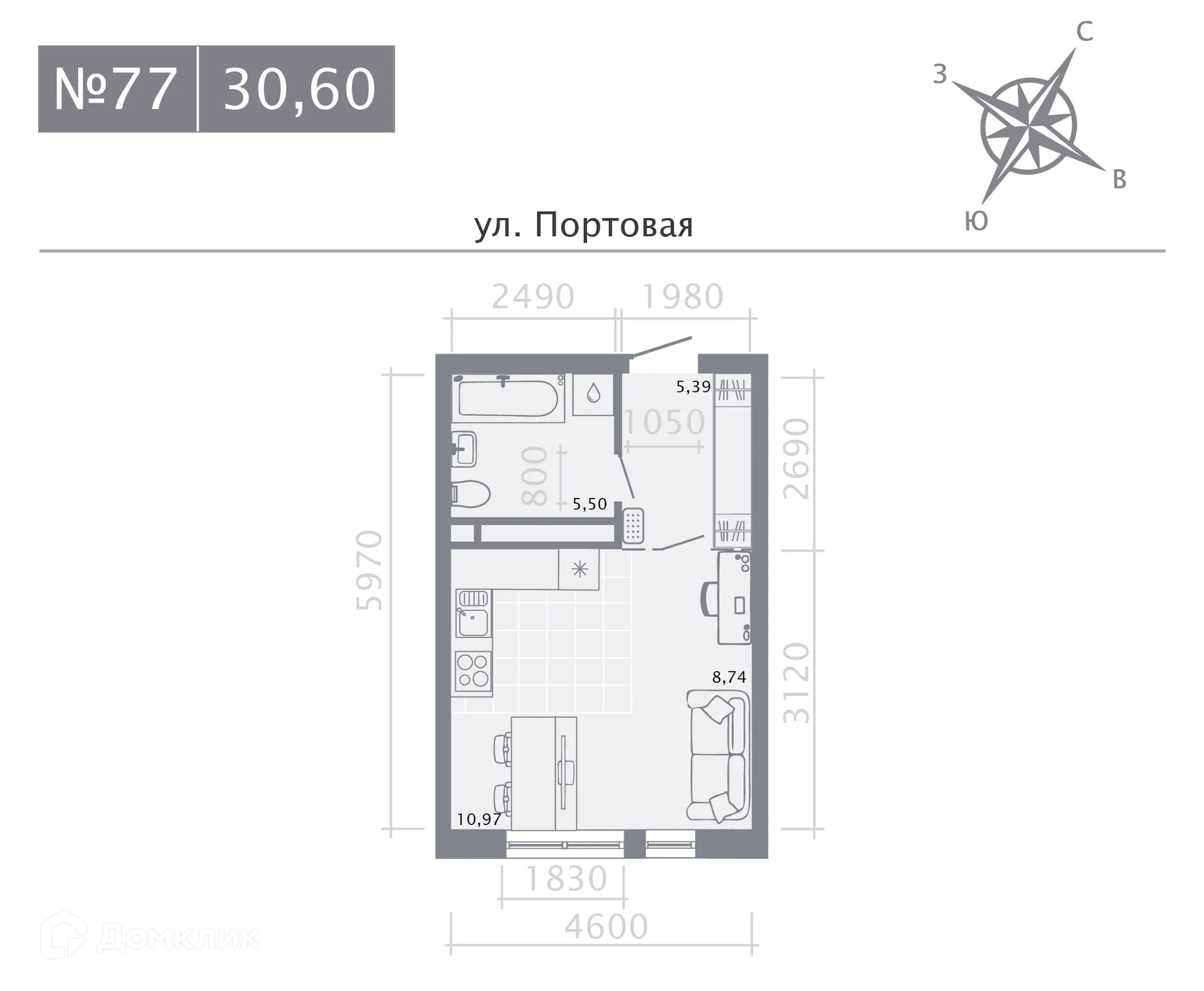 Фото квартиры в ЖК Риваят