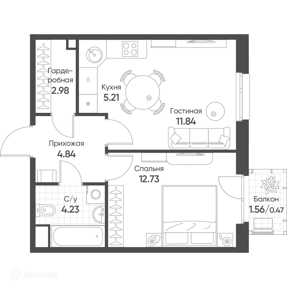 Фото квартиры в ЖК Счастье в Казани