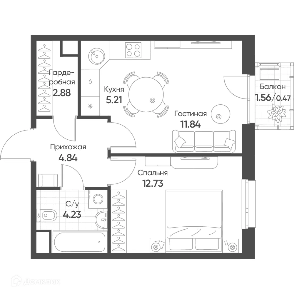 Фото квартиры в ЖК Счастье в Казани