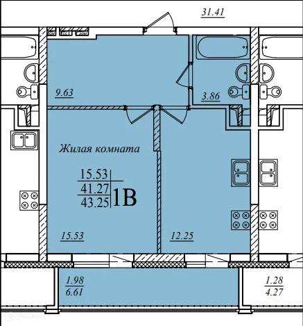 Фото квартиры в ЖК"Мечта"