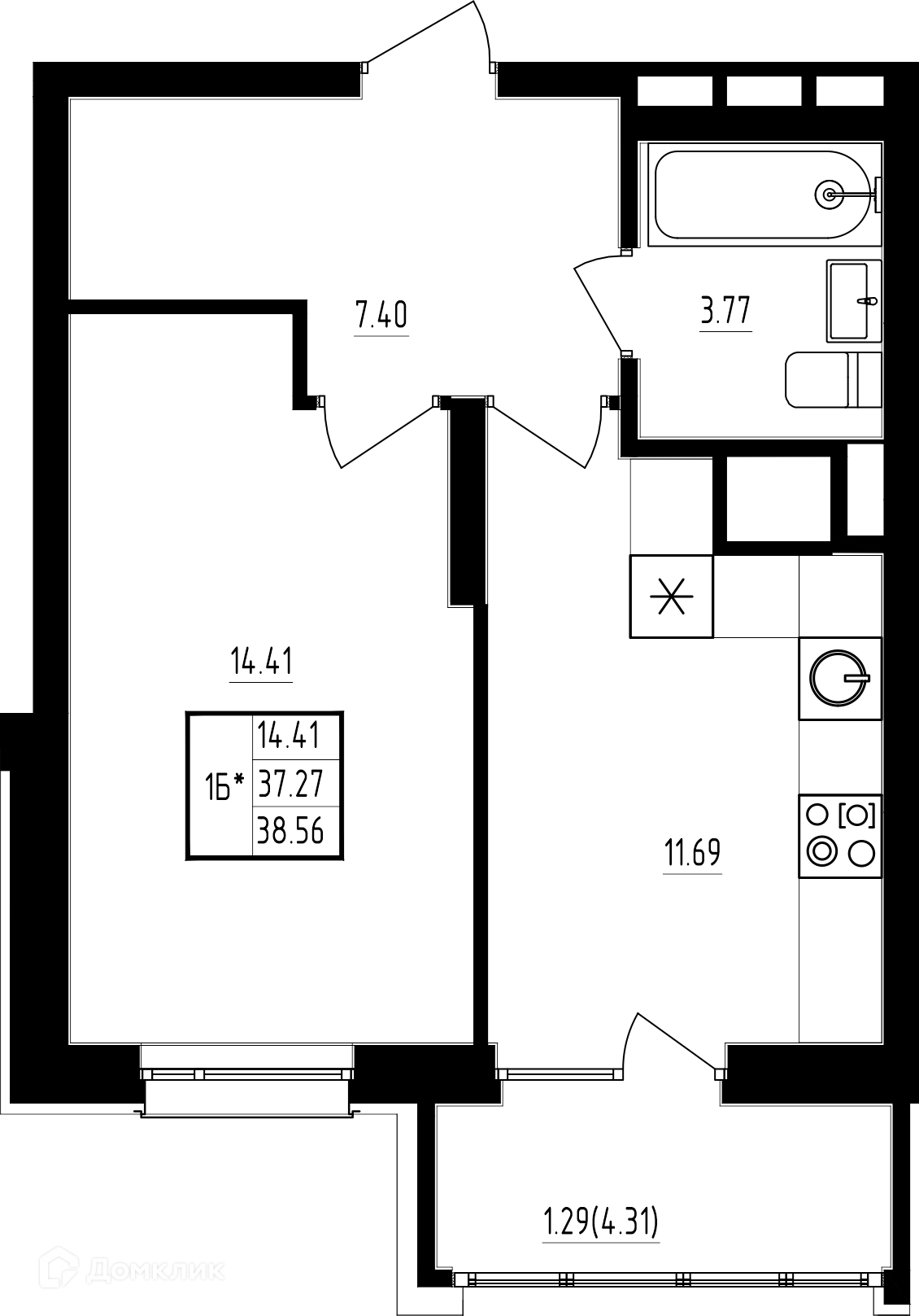 Фото квартиры в ЖК"Мечта"