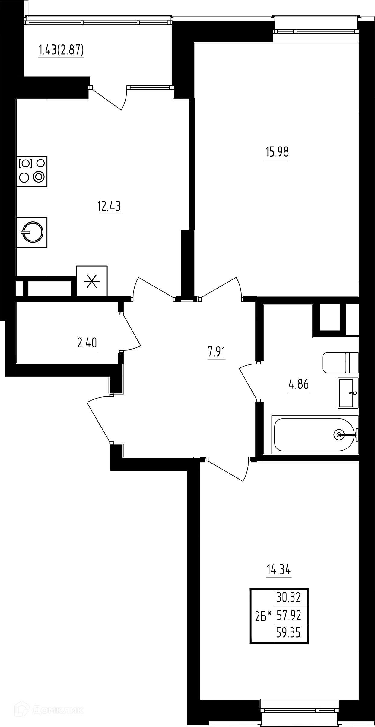 Фото квартиры в ЖК"Мечта"