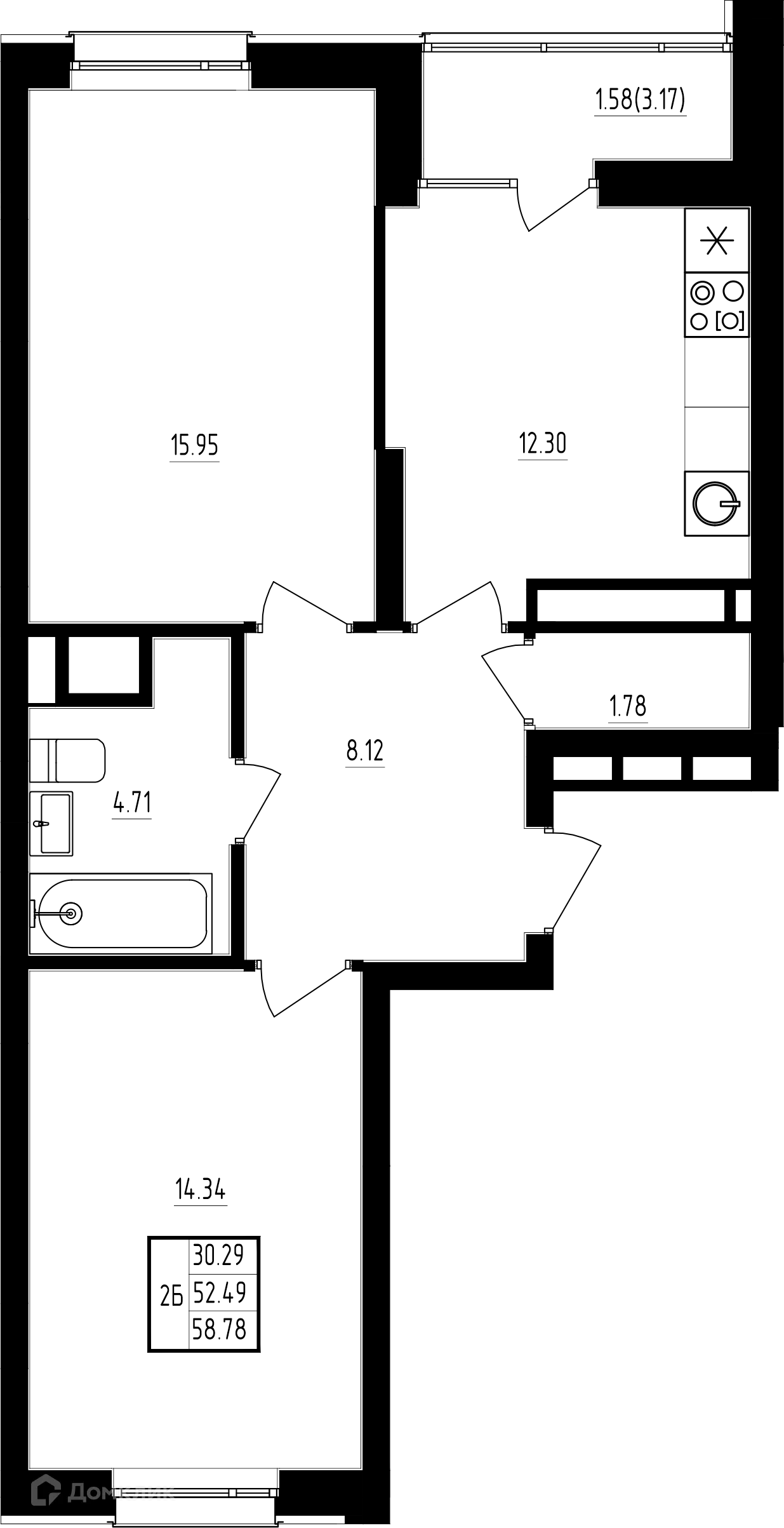 Фото квартиры в ЖК"Мечта"