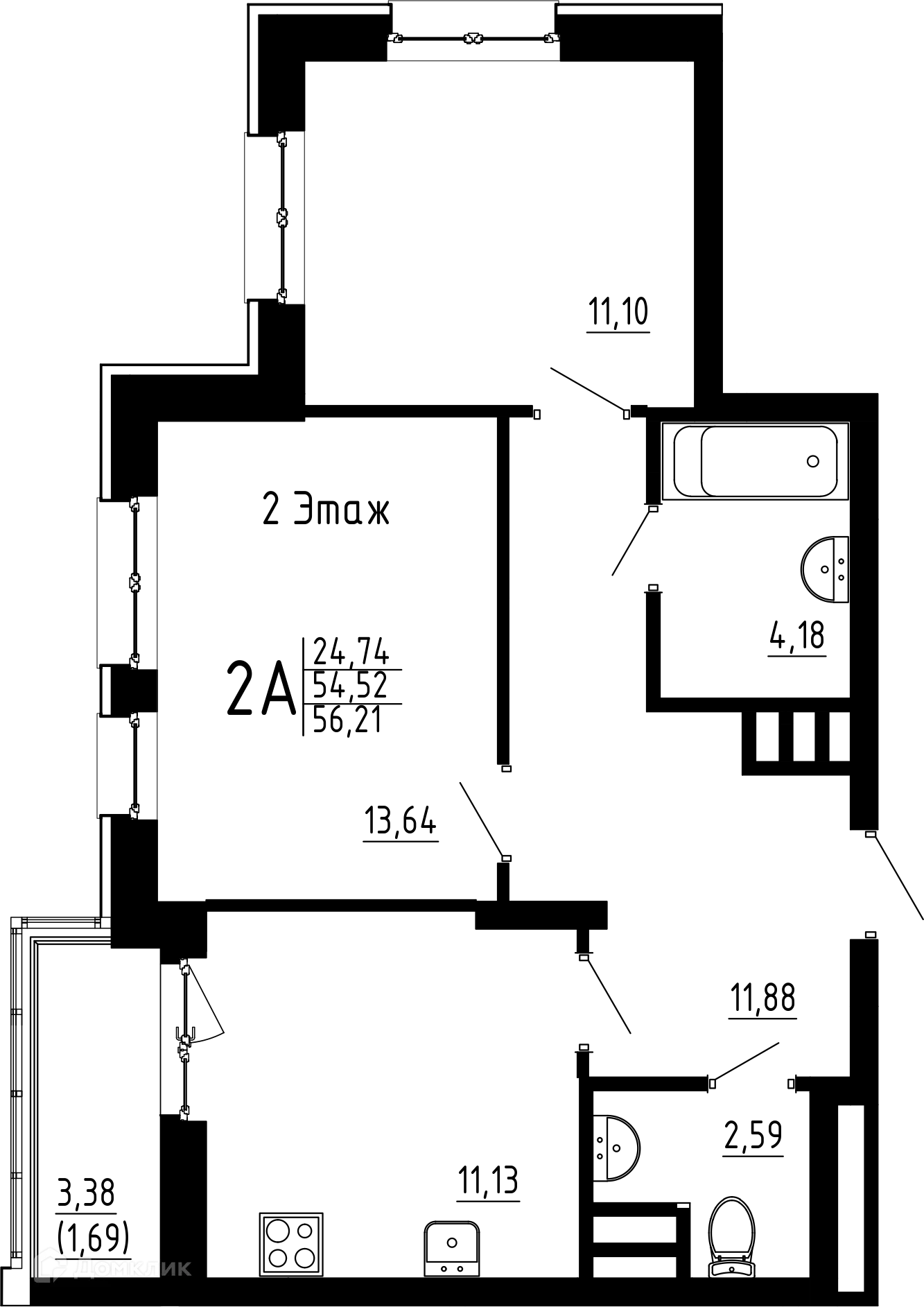 Фото квартиры в ЖК Притяжение