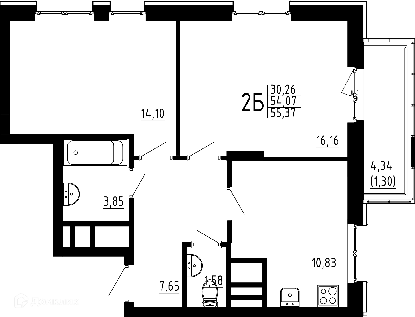 Фото квартиры в ЖК Притяжение