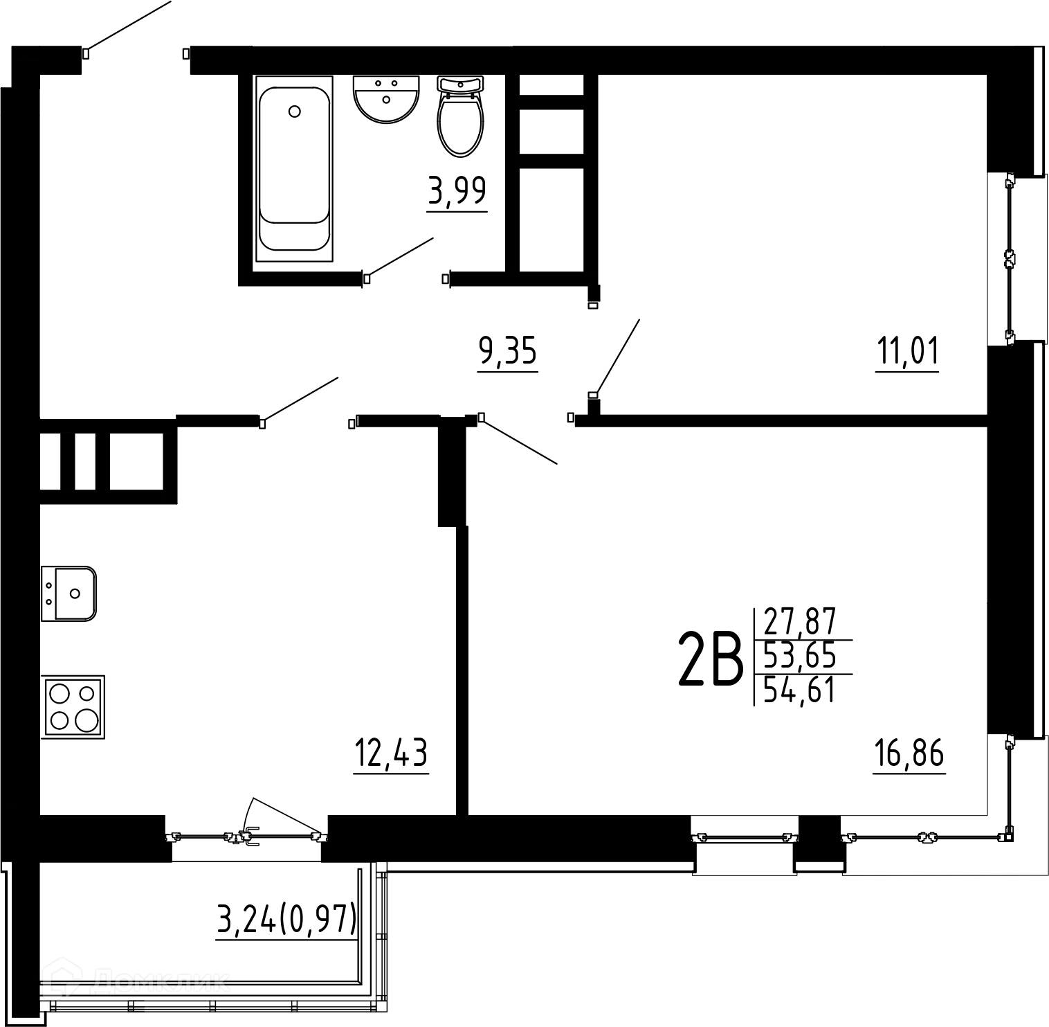 Фото квартиры в ЖК Притяжение