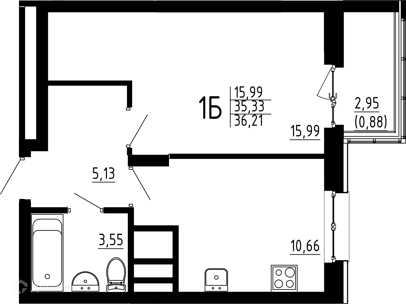 Фото квартиры в ЖК Притяжение