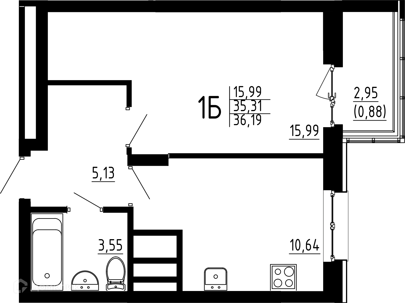 Фото квартиры в ЖК Притяжение