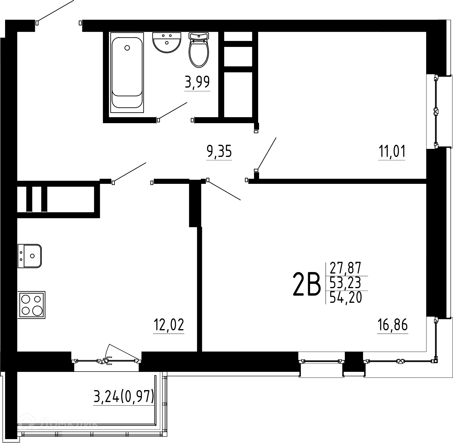 Фото квартиры в ЖК Притяжение