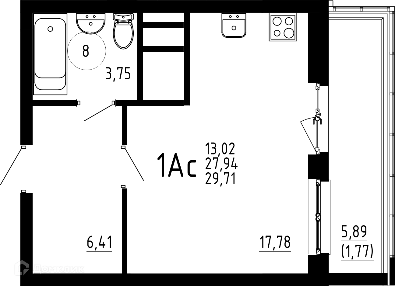 Фото квартиры в ЖК Притяжение