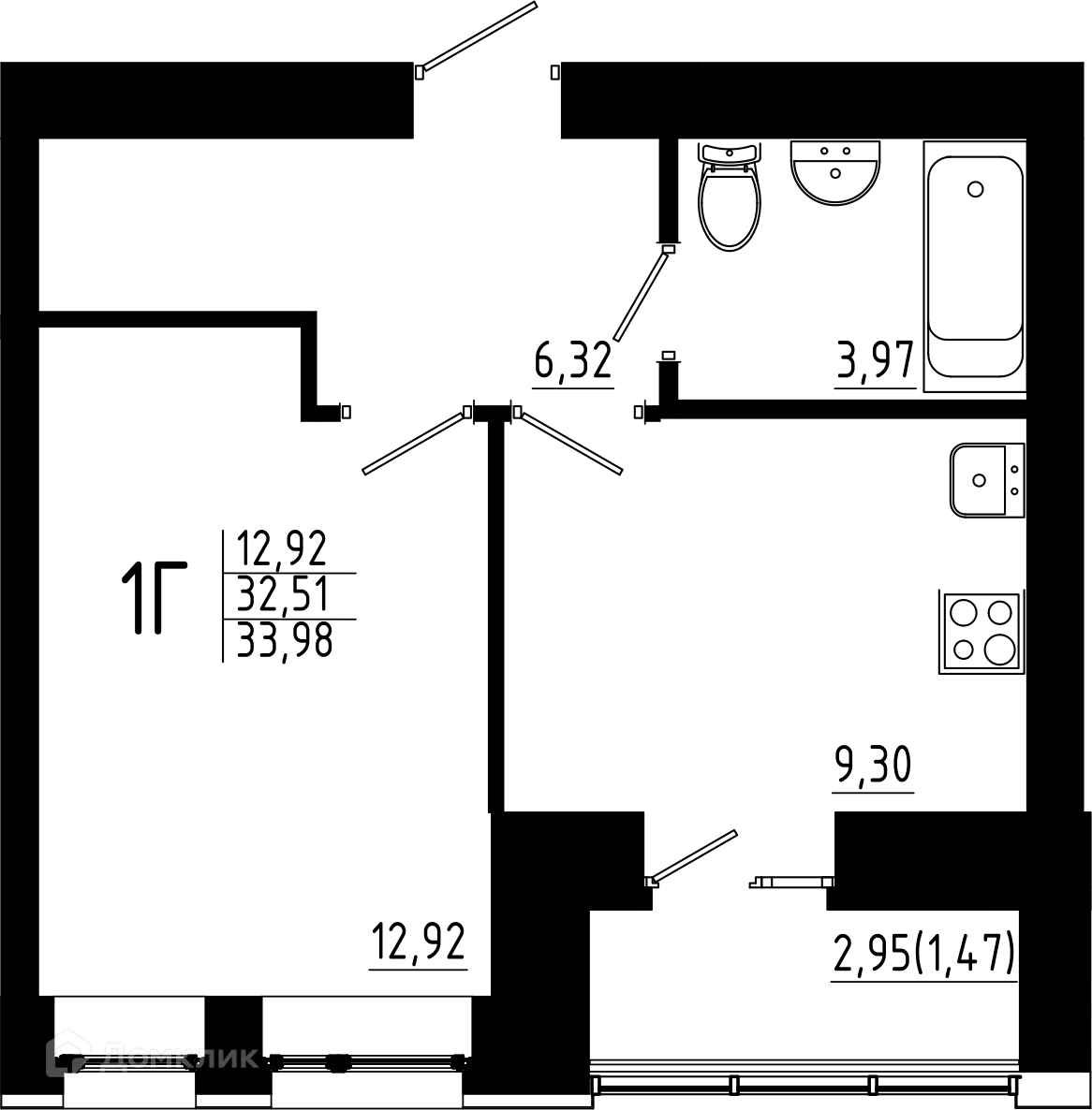 Фото квартиры в ЖК Притяжение