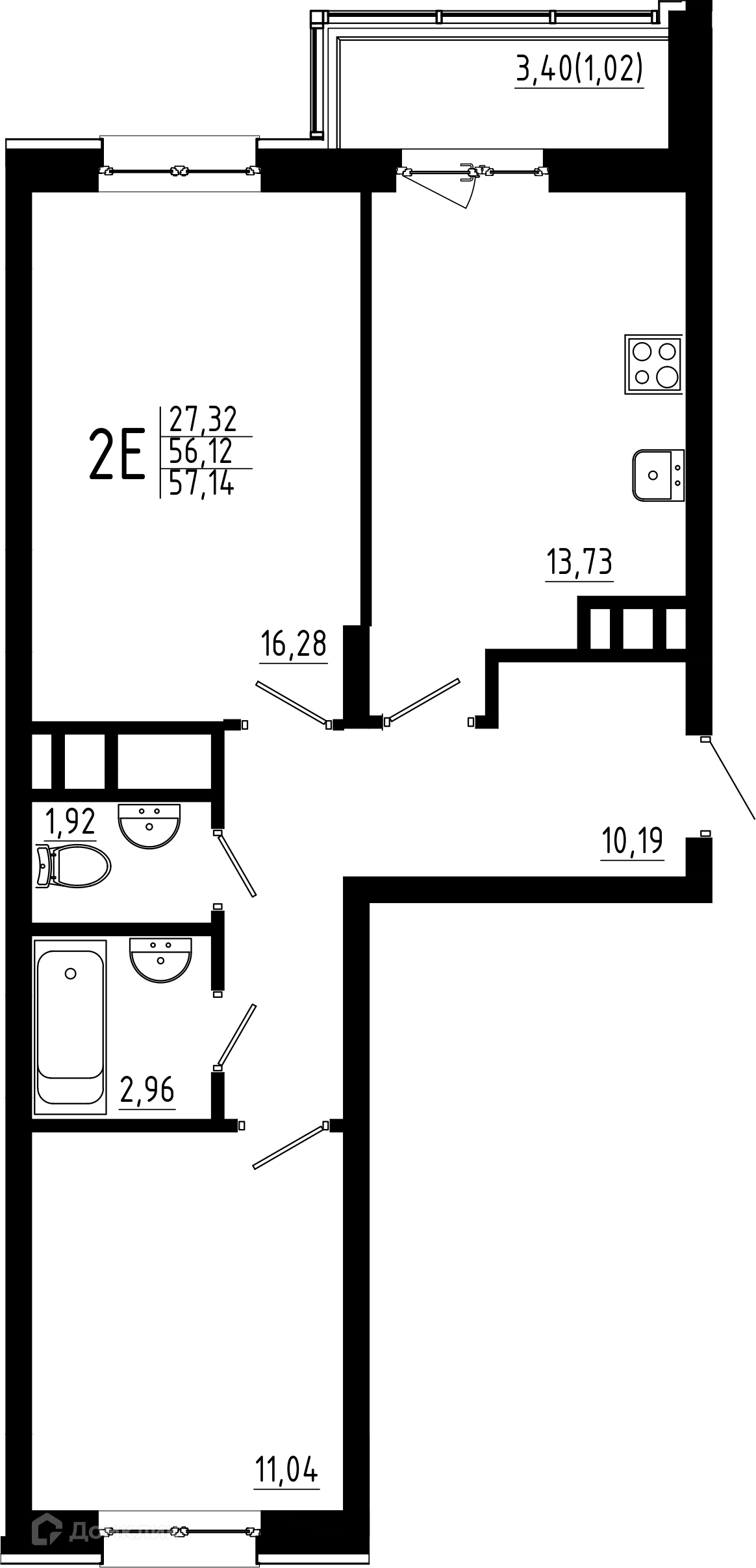 Фото квартиры в ЖК Притяжение