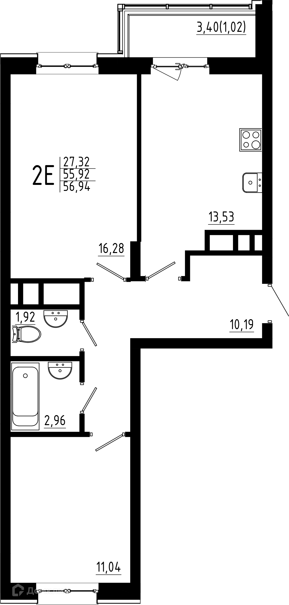 Фото квартиры в ЖК Притяжение