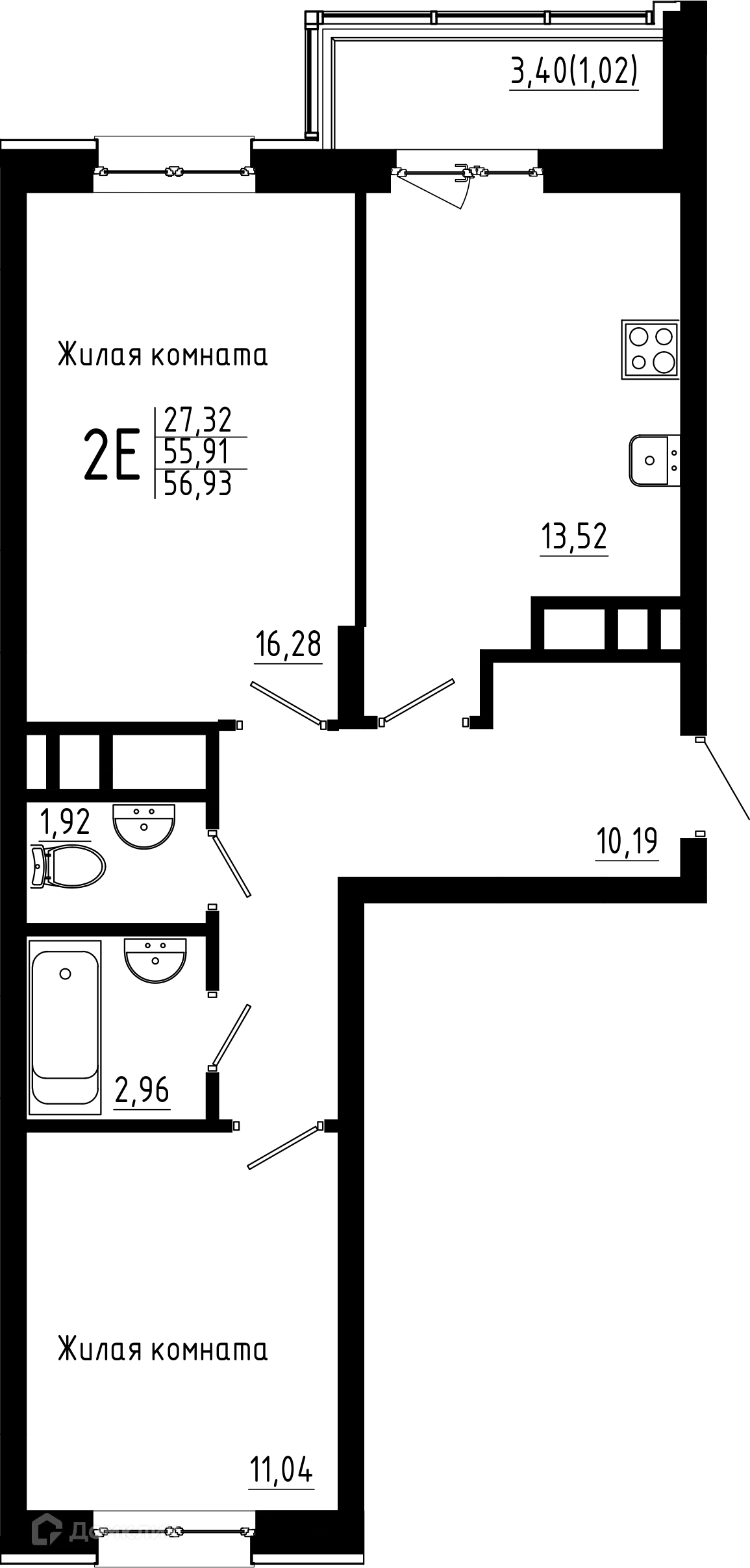 Фото квартиры в ЖК Притяжение