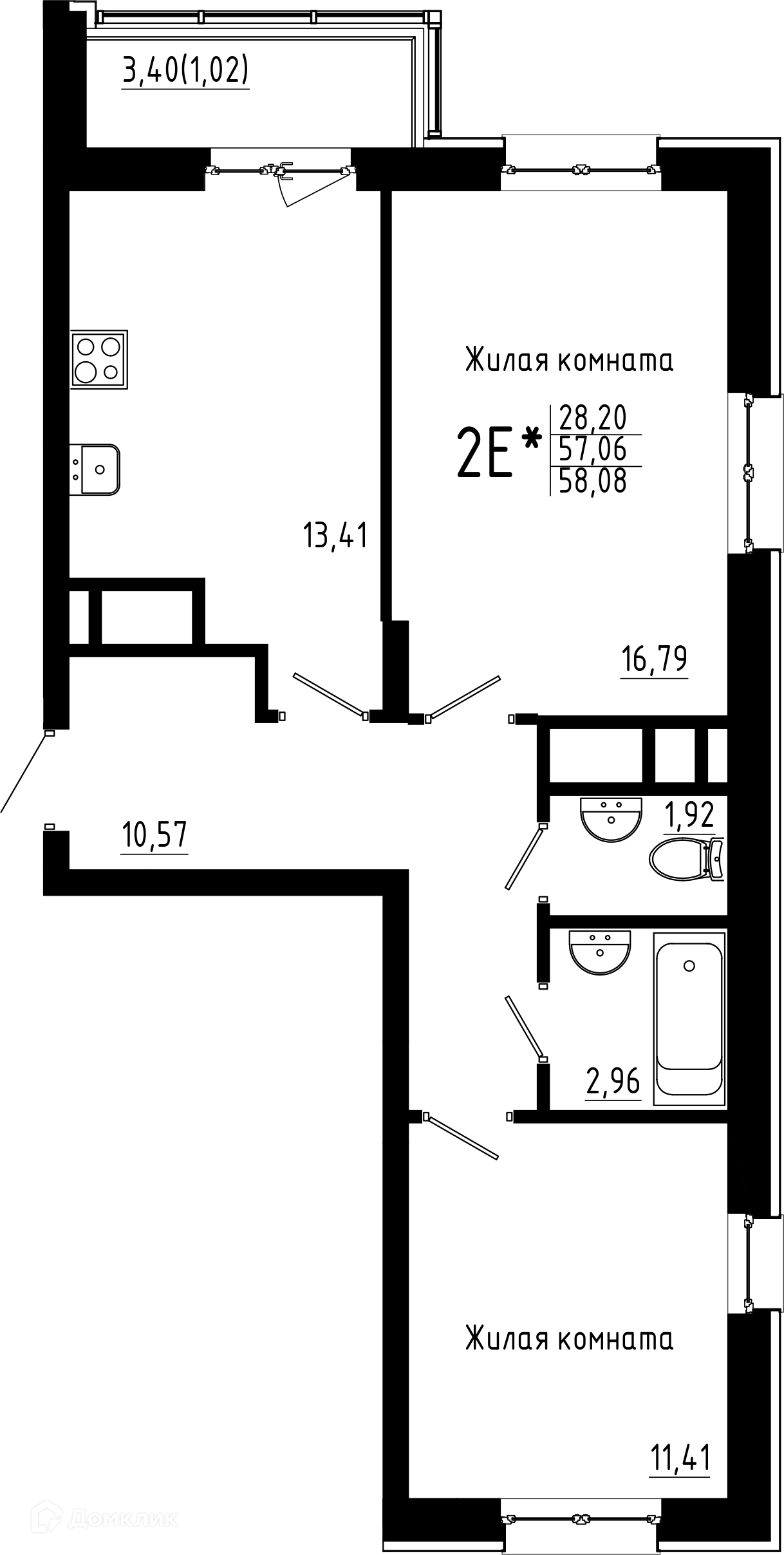 Фото квартиры в ЖК Притяжение