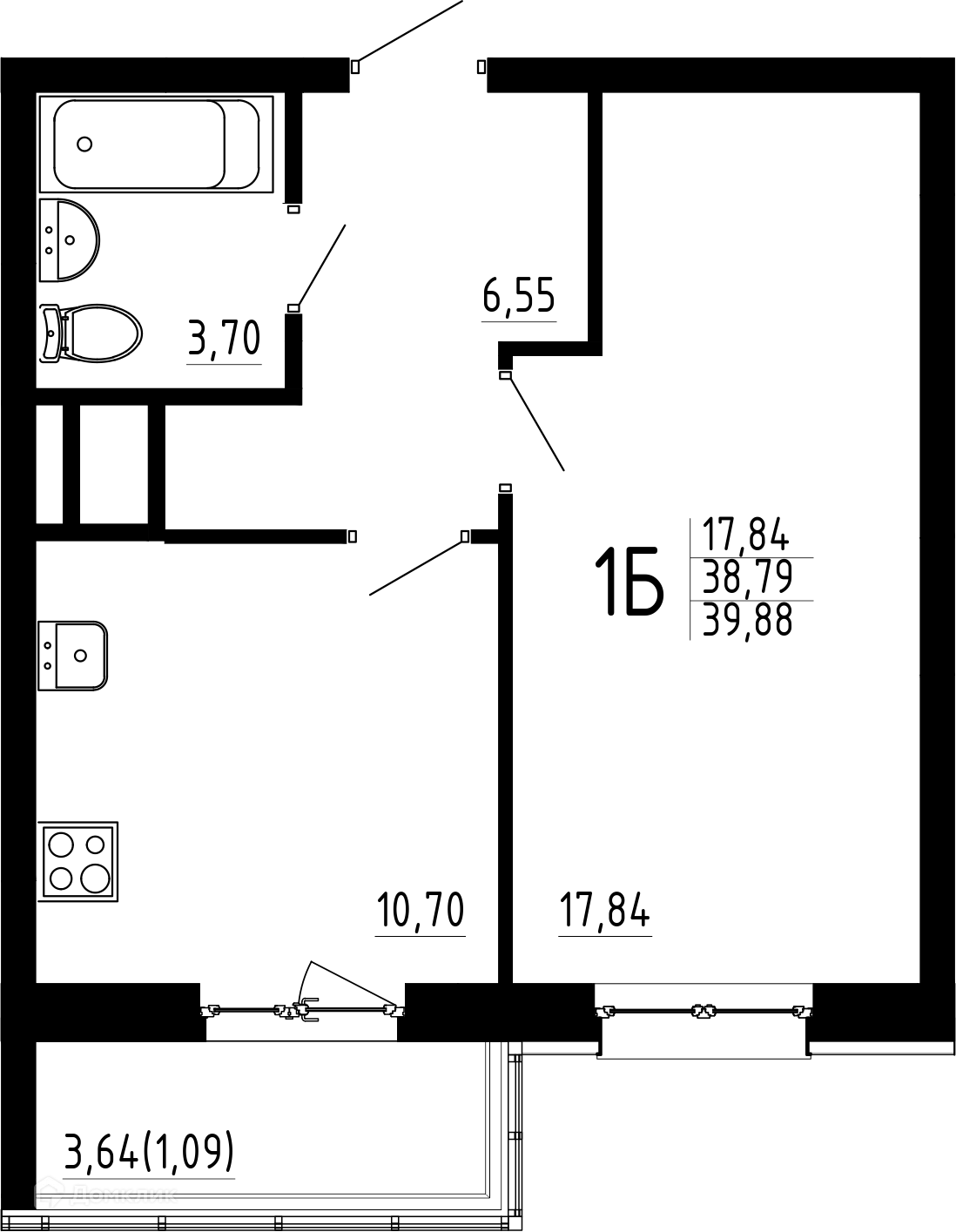 Фото квартиры в ЖК Притяжение