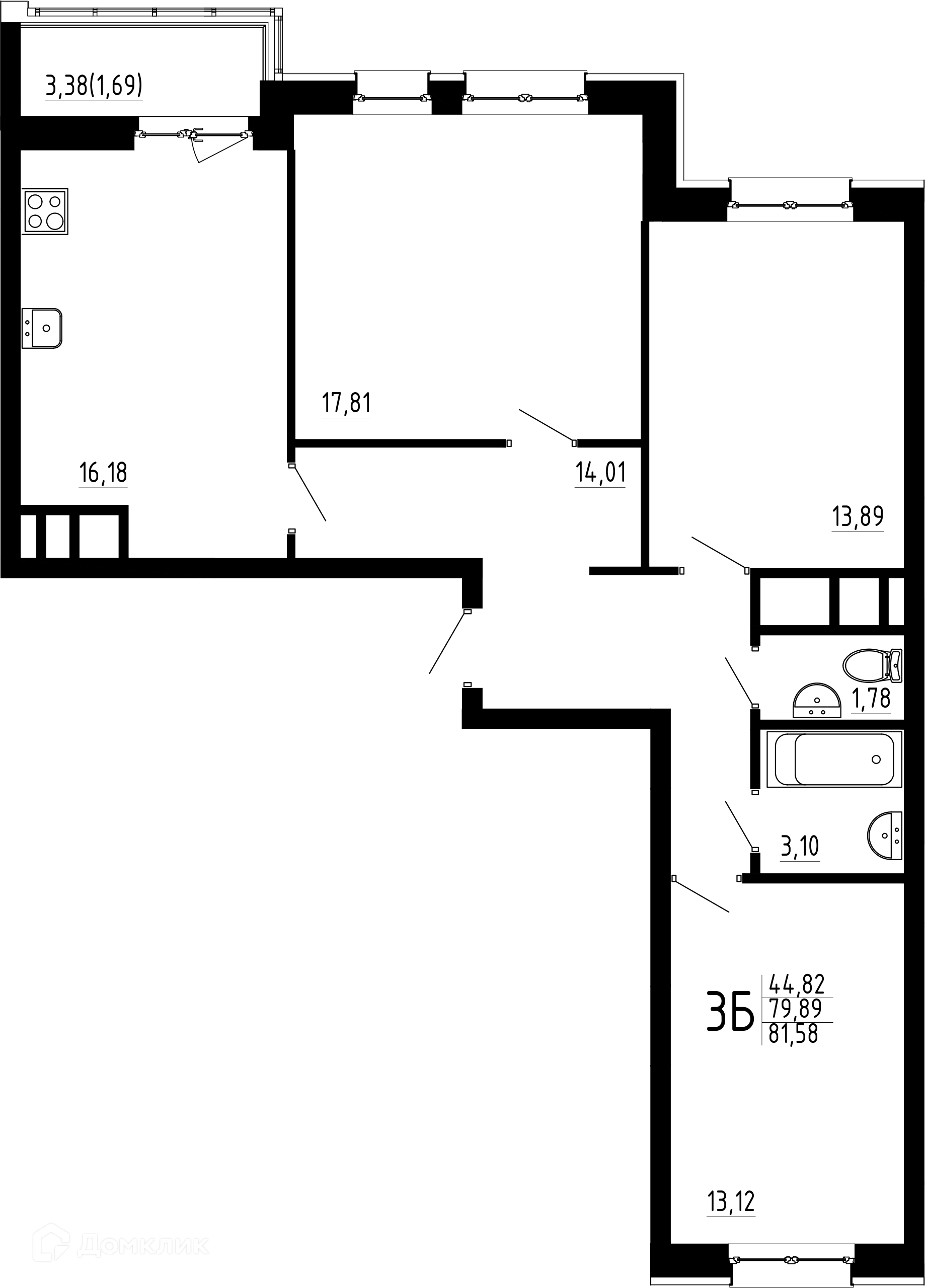 Фото квартиры в ЖК Притяжение