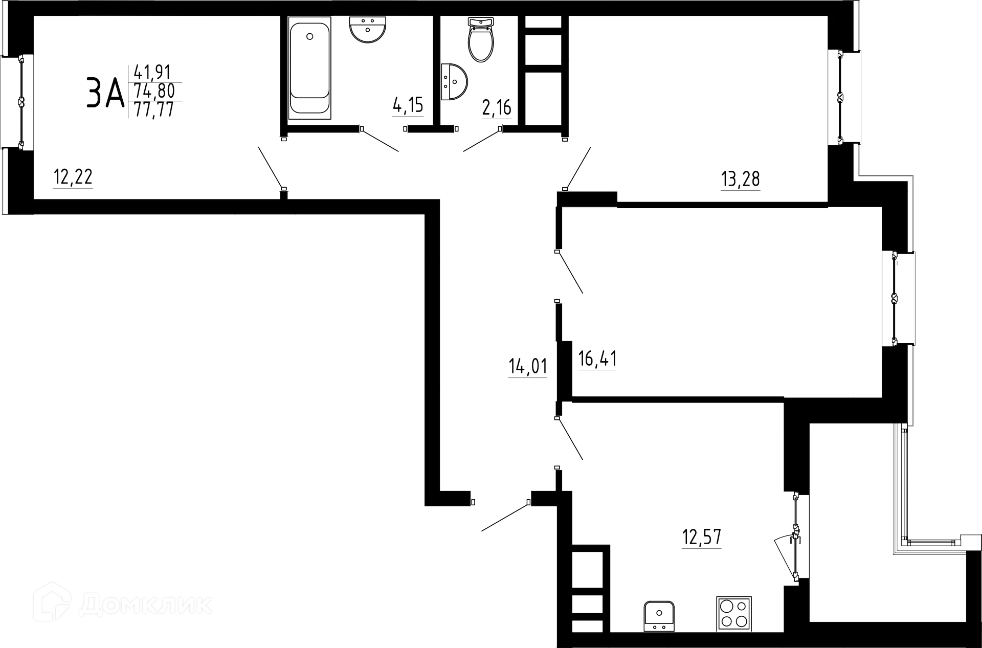 Фото квартиры в ЖК Притяжение