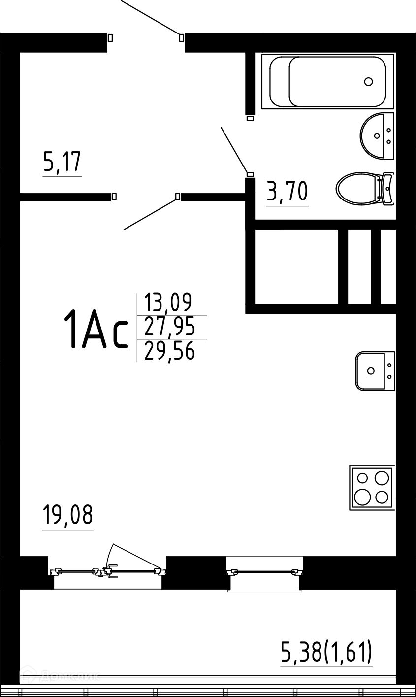 Фото квартиры в ЖК Притяжение