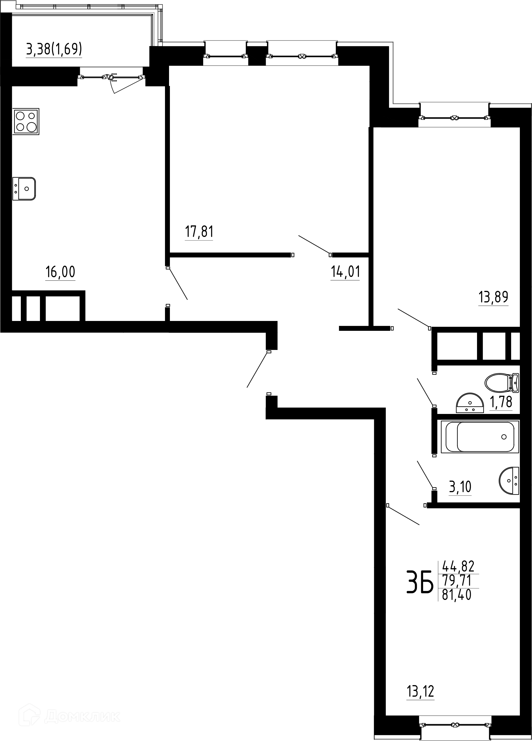 Фото квартиры в ЖК Притяжение