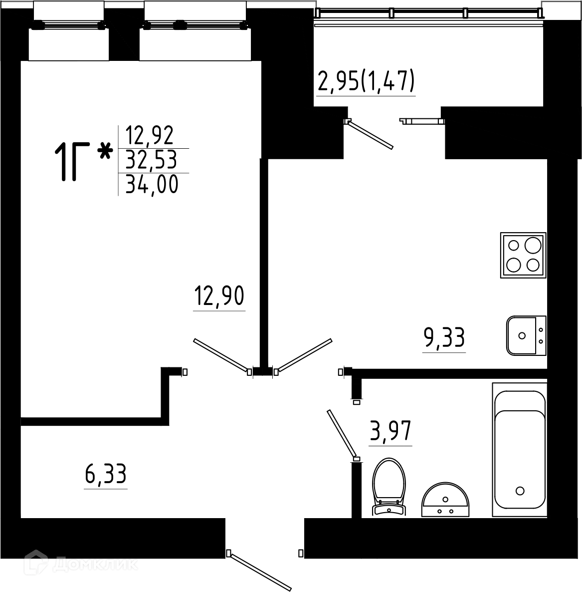 Фото квартиры в ЖК Притяжение