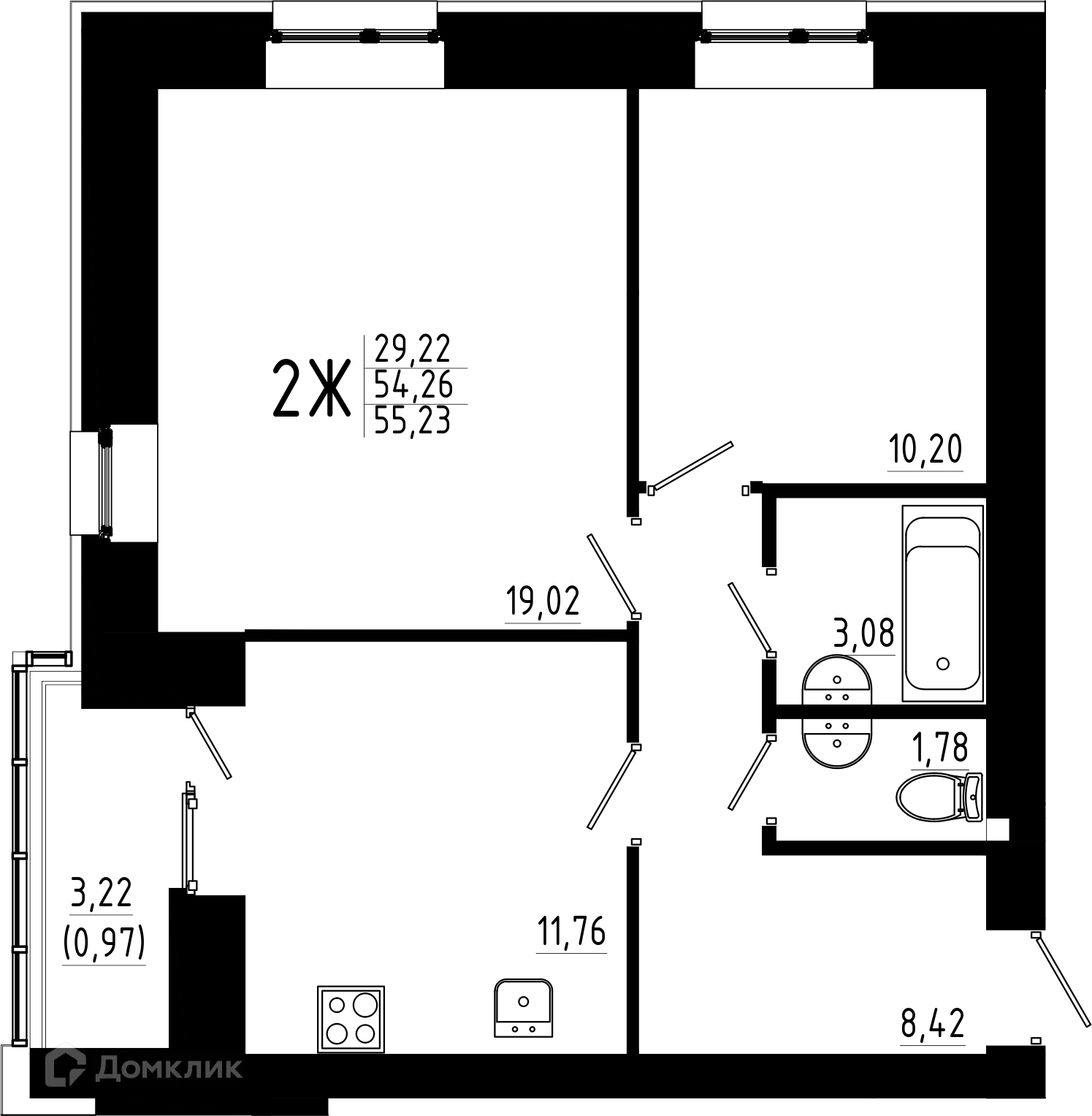 Фото квартиры в ЖК Притяжение