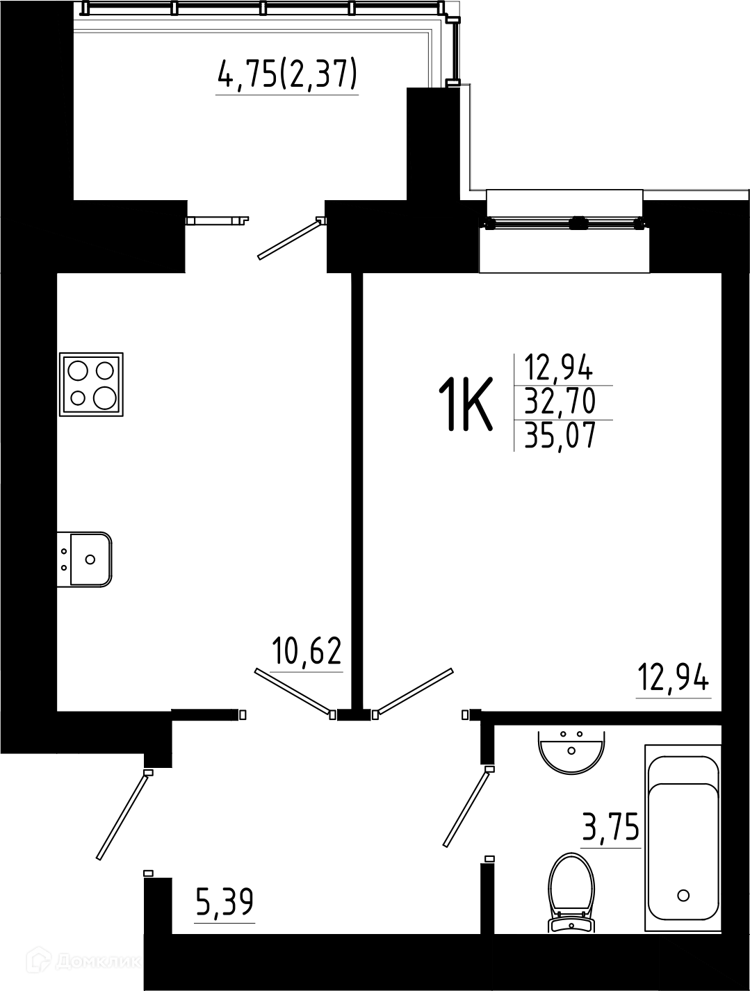 Фото квартиры в ЖК Притяжение