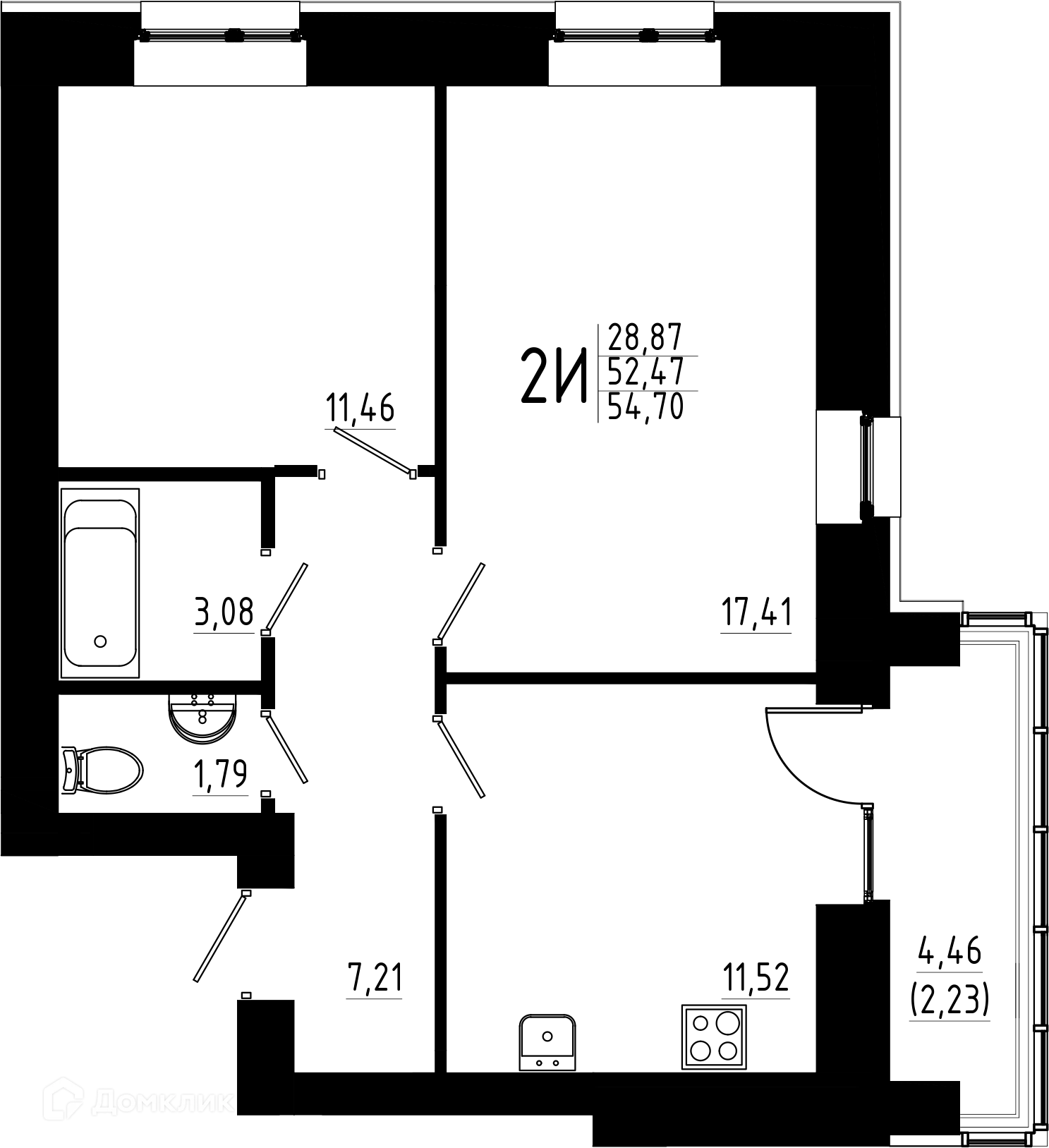 Фото квартиры в ЖК Притяжение