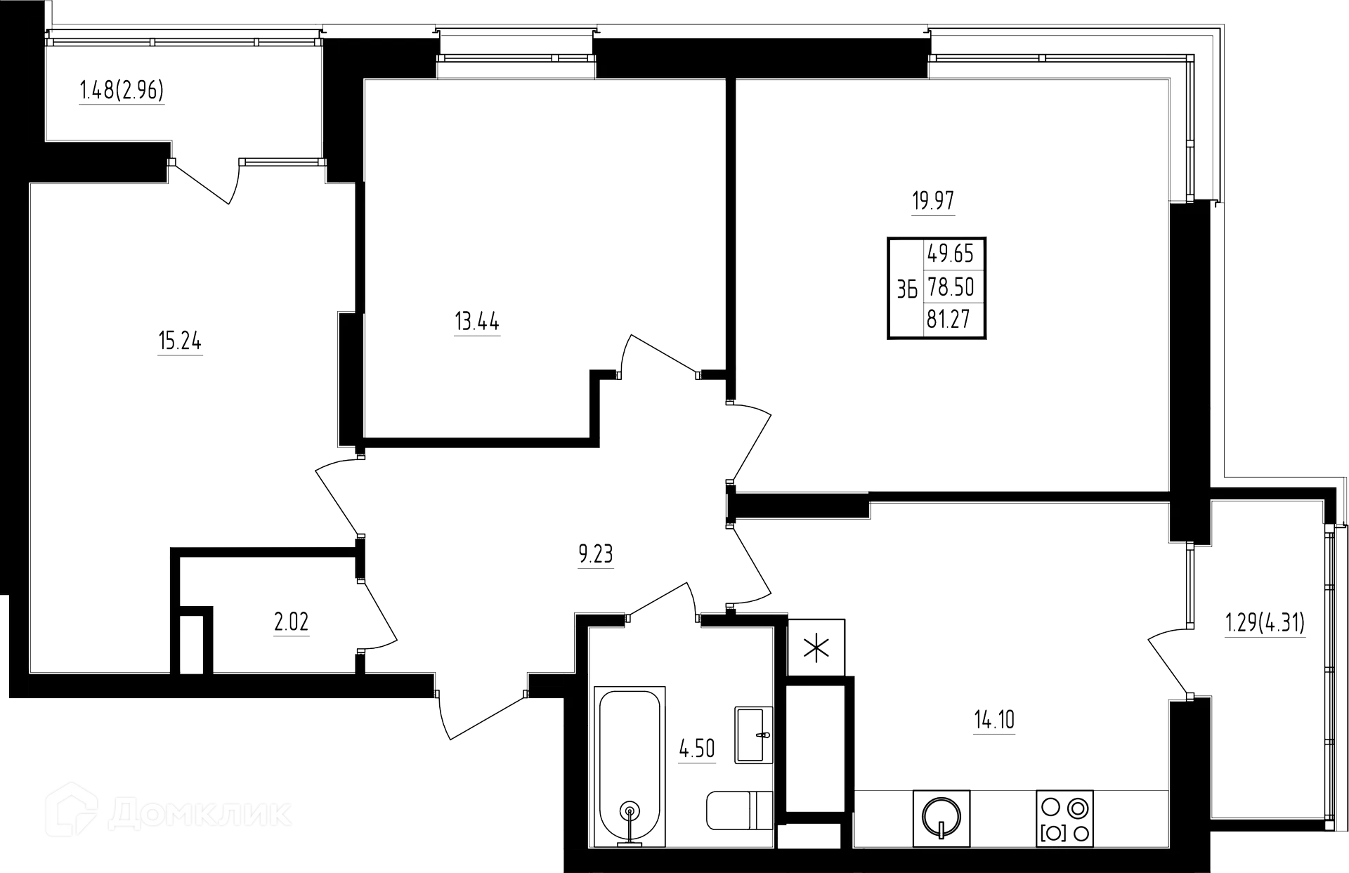 Фото квартиры в ЖК"Мечта"