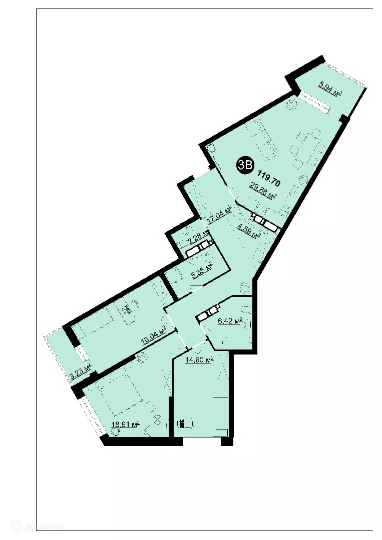 Фото квартиры в ЖК Жилой комплекс ЛЕГЕНДА