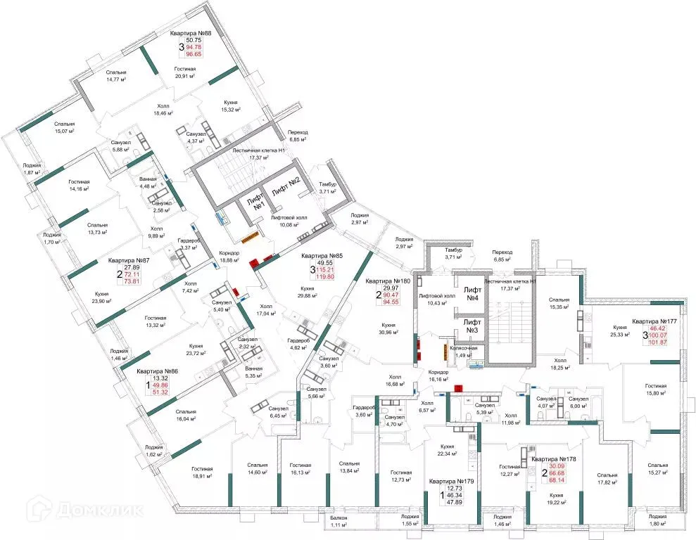 Фото квартиры в ЖК Жилой комплекс ЛЕГЕНДА