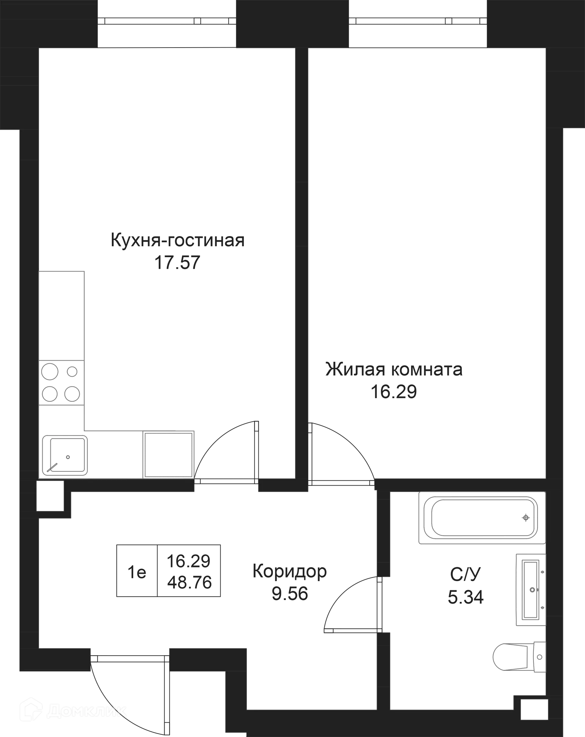Фото квартиры в ЖК Дом на Исхаки