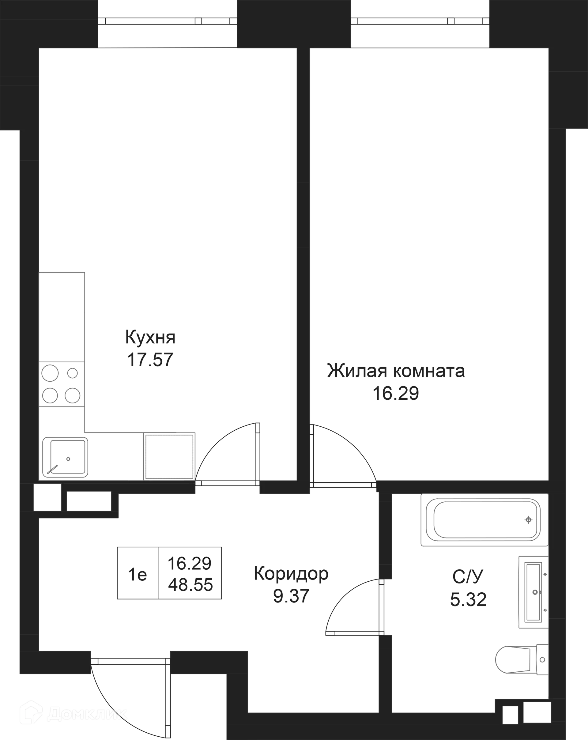 Фото квартиры в ЖК Дом на Исхаки