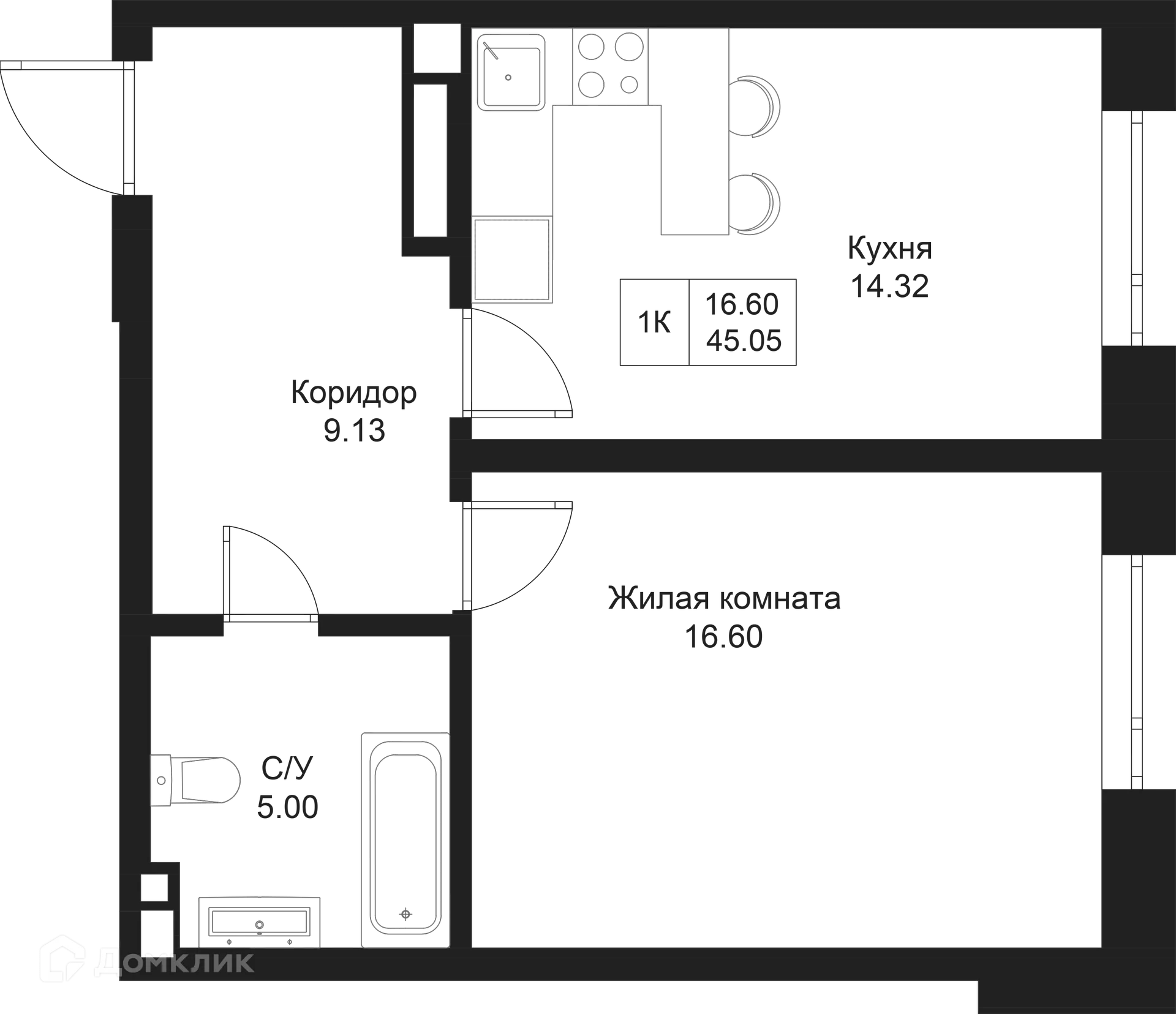 Фото квартиры в ЖК Дом на Исхаки