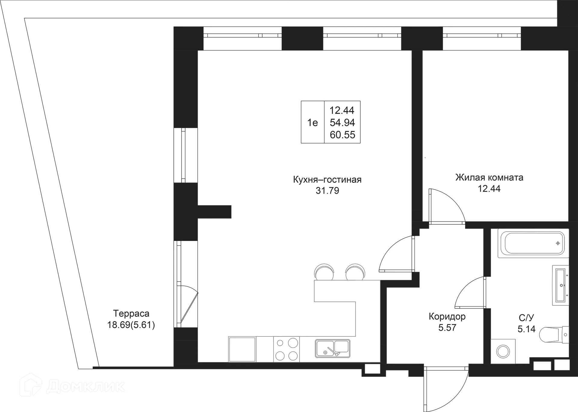 Фото квартиры в ЖК Дом на Исхаки