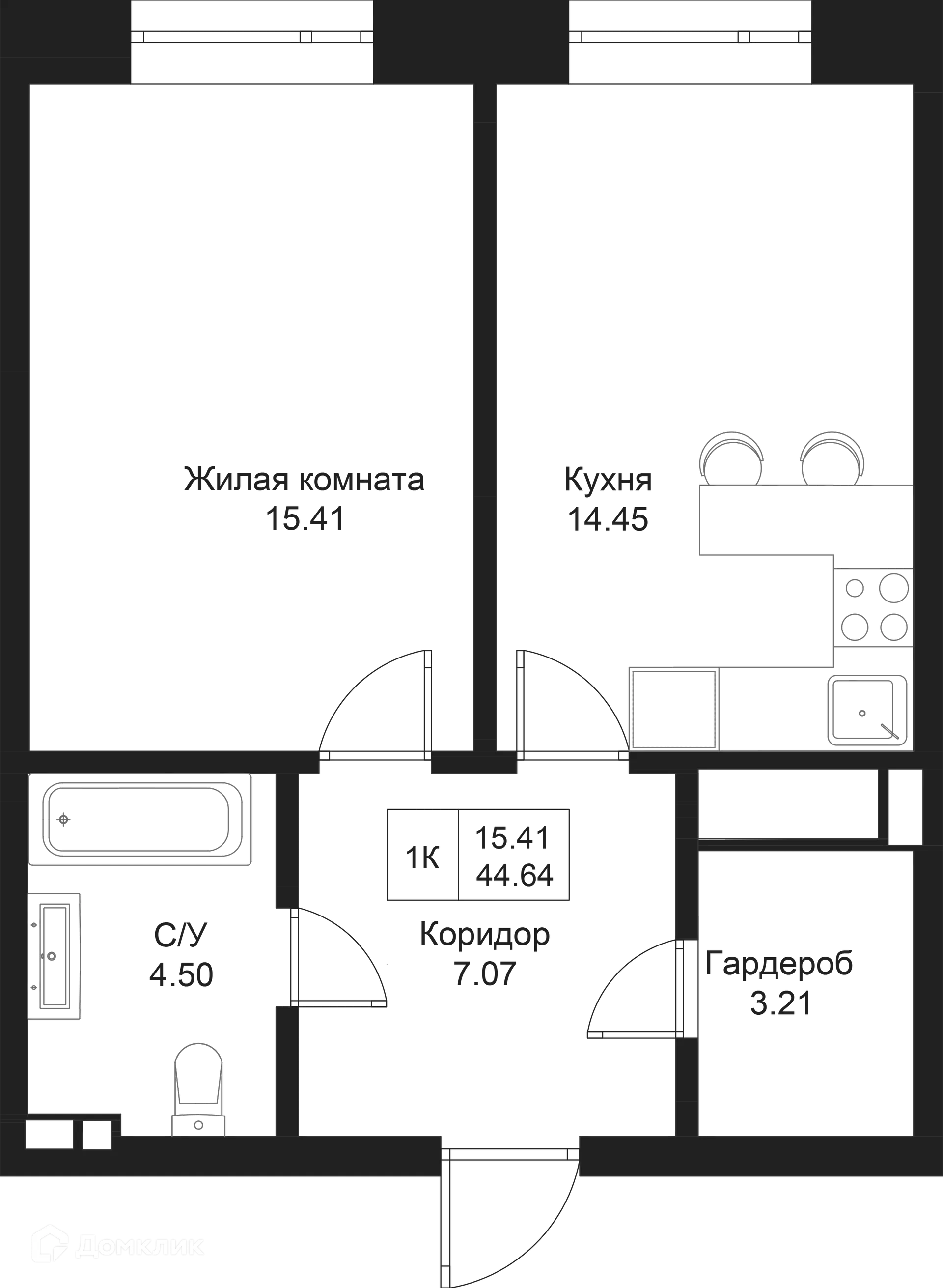 Фото квартиры в ЖК Дом на Исхаки