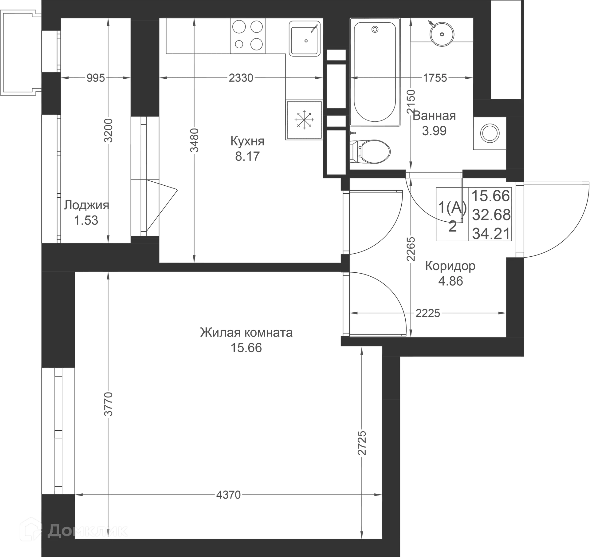 Фото квартиры в ЖК Солнечный город