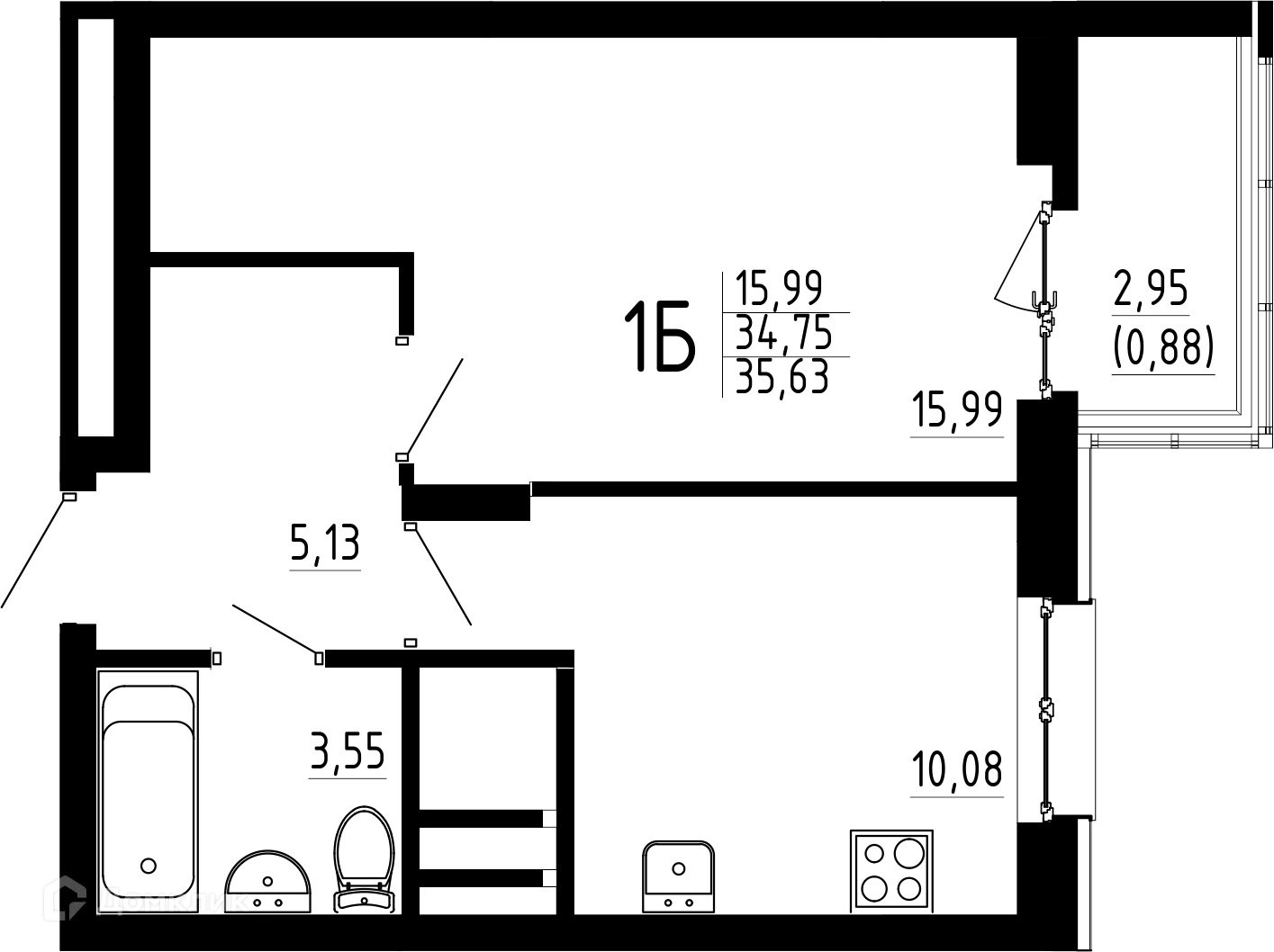 Фото квартиры в ЖК Притяжение