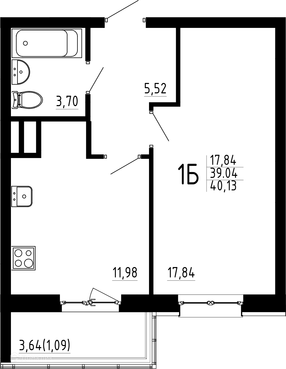 Фото квартиры в ЖК Притяжение